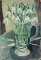 Snowdrops in glass jug